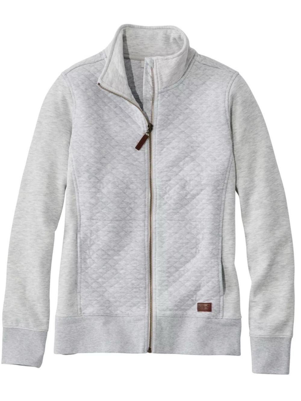 L.L. Bean quilted full zip sweatshirt